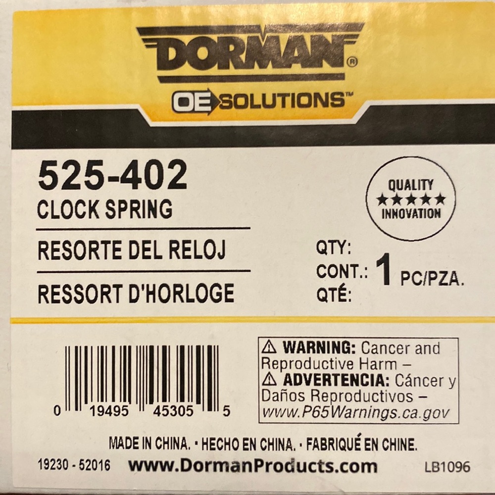 Dorman 525-402 clock spring